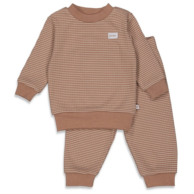 Feetje Pyjama's Pyjama Wafel Bruin