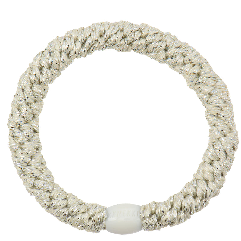 Kknekki Haarelastiekje Ivory Glitter
