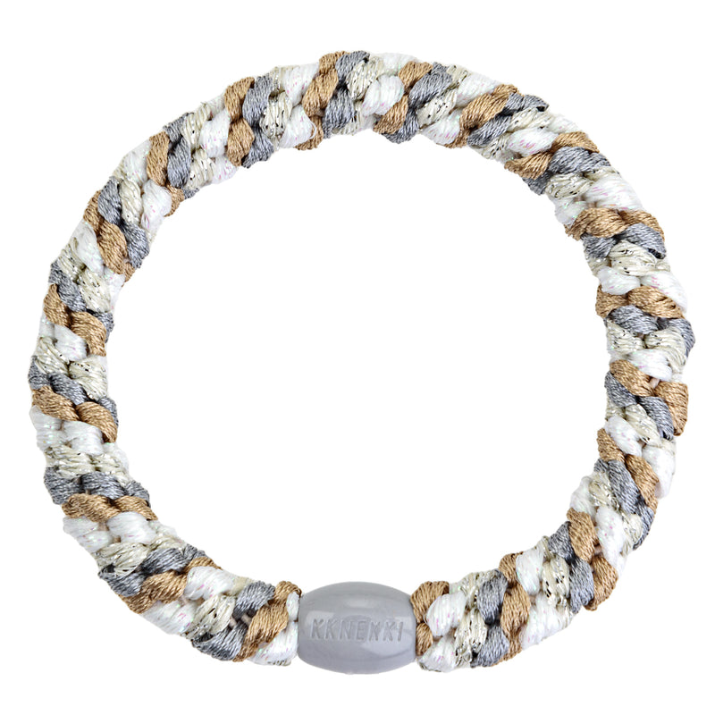 Kknekki Haarelastiekje Mix Beige White