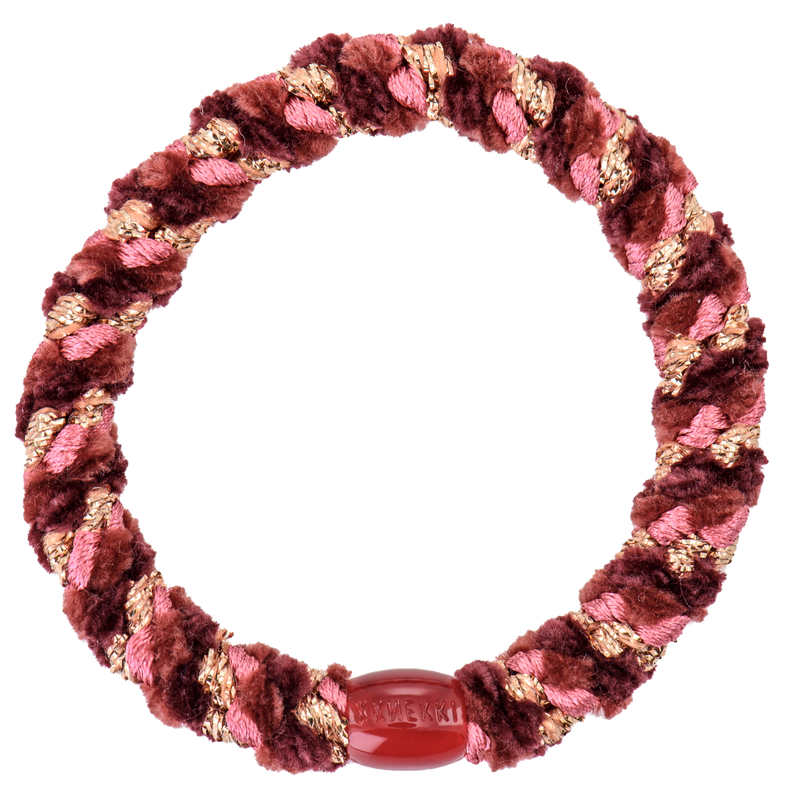 Kknekki Haarelastiekje Mix Bordeaux Rosegold