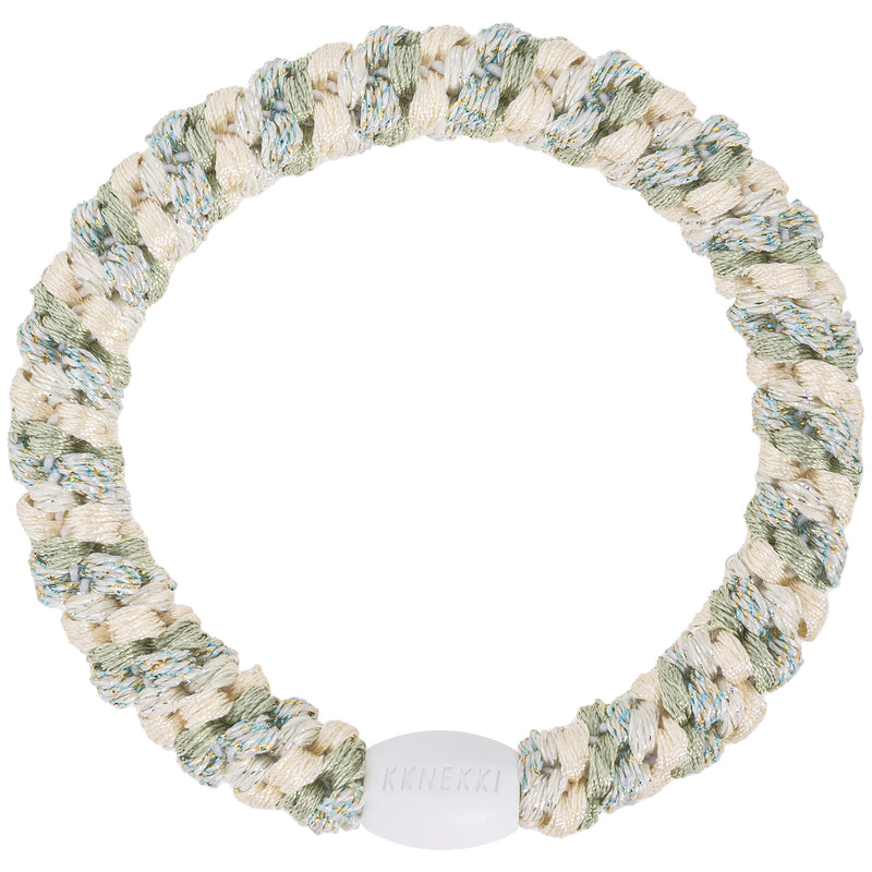 Kknekki Haarelastiekje Mix Ivory Glitter Dusty Lind Green