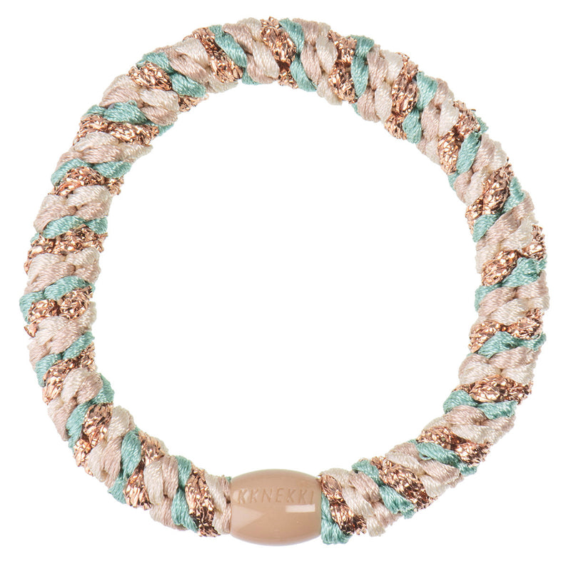 Kknekki Haarelastiekje Mix Turkish Beige Glitter