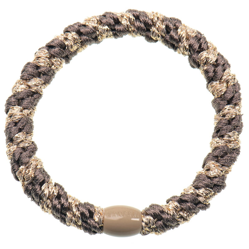 Kknekki Haarelastiekje Mole Beige Glitter