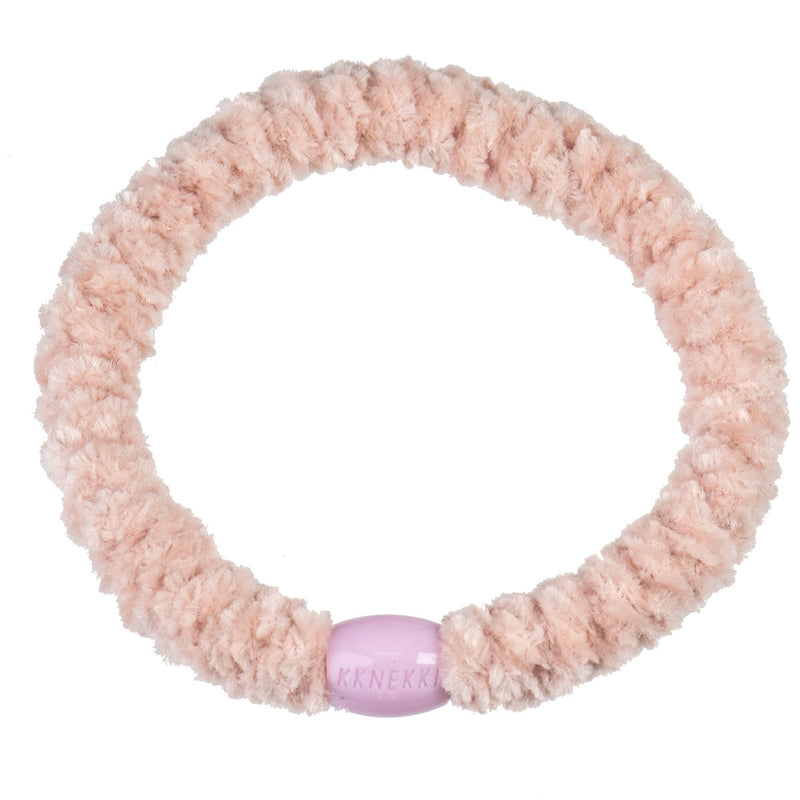 Kknekki Haarelastiekje Velvet Dusty Light Pink