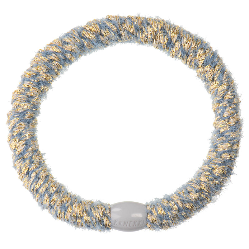 Kknekki Haarelastiekje Velvet Glitter Jeansblue