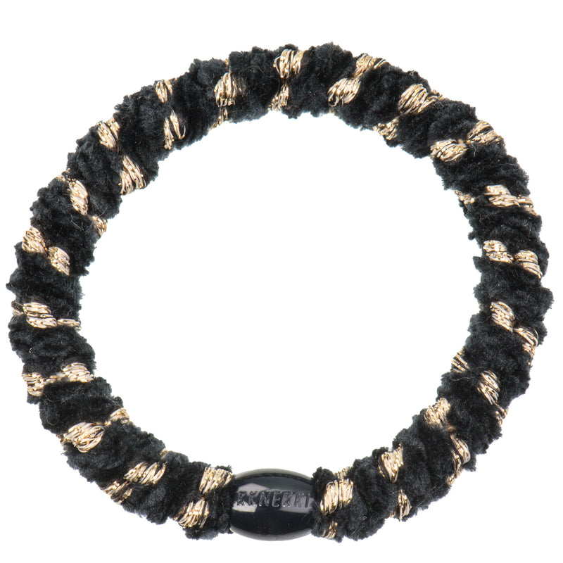 Kknekki Haarelastiekje Velvet Stripe Black