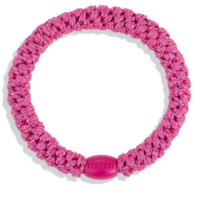 Kknekki Haarelastiekje Strong Pink Glitter