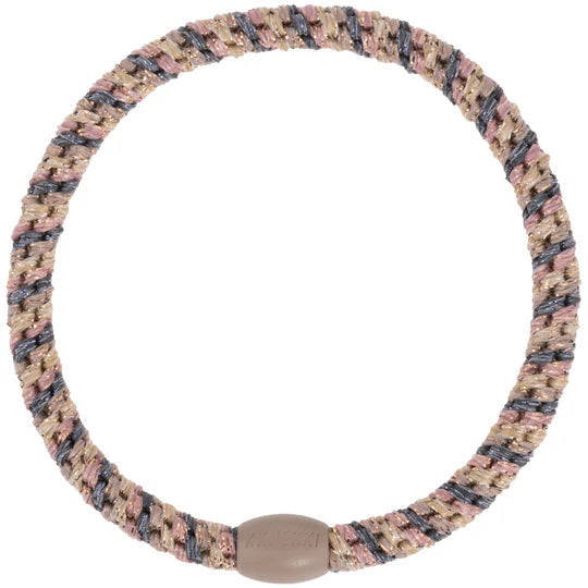 Kknekki Haarelastiekje Slim Mix Steelgrey-Taupe