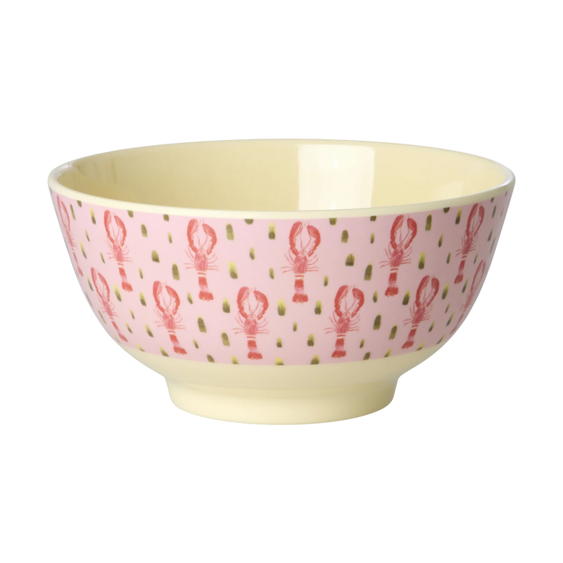 Rice Melamine Kom - Medium - Pink Lobster