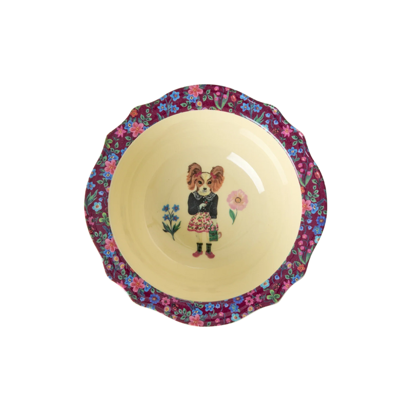 Rice Melamine Kom Vintage - Small - Nathalie Lété Bordeaux