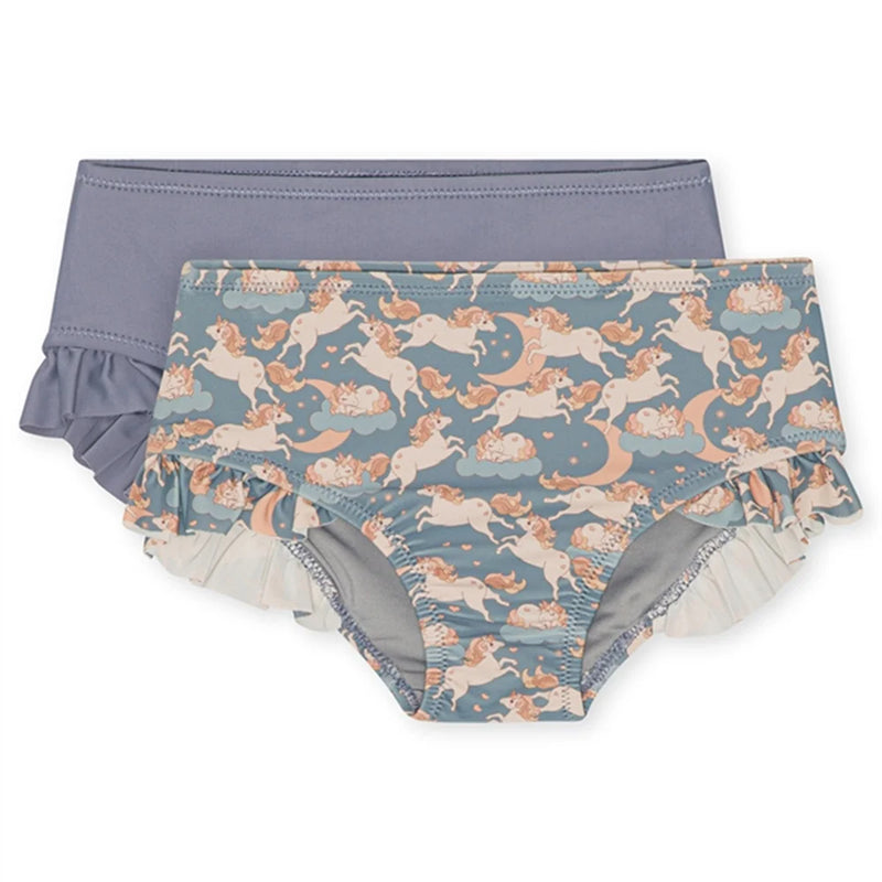 Konges Slojd Bikini Broekje Manuca Unicorn Blue 2-pack
