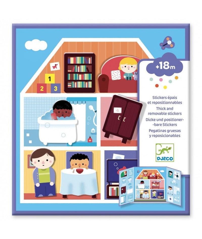 Djeco Herbruikbare Stickers Huis