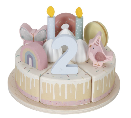 Little Dutch Houten Verjaardagstaart Roze