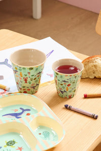 Rice Melamine Beker - Small - Ocean Blauw
