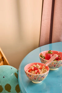 Rice Melamine Kom - Medium - Ocean Coral
