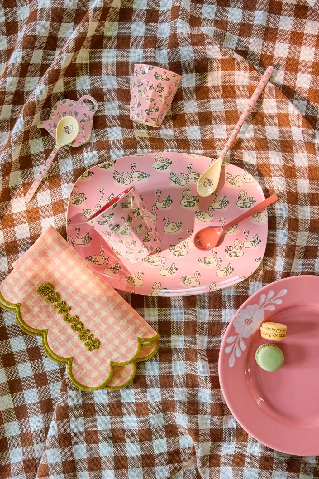 Rice Melamine Beker - Medium - Swan in Paris
