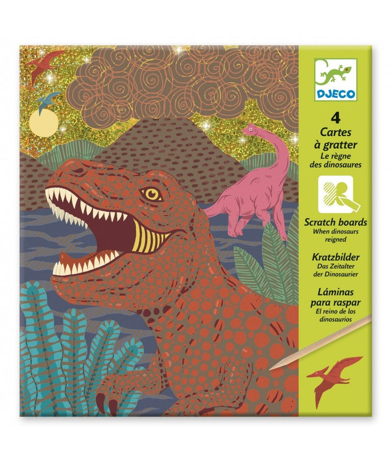 Djeco Kraskaarten Dinosaurrussen
