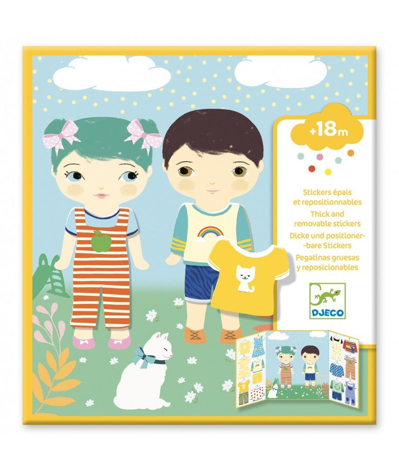 Djeco Herbruikbare Stickers Kleding