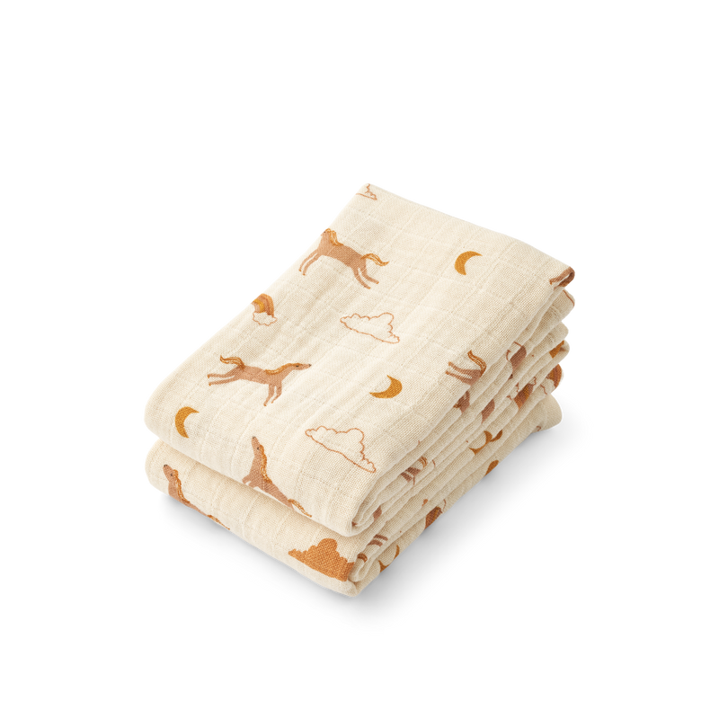 Liewood Hydrofiele Doek Lewis Dream Ecru 2-pack