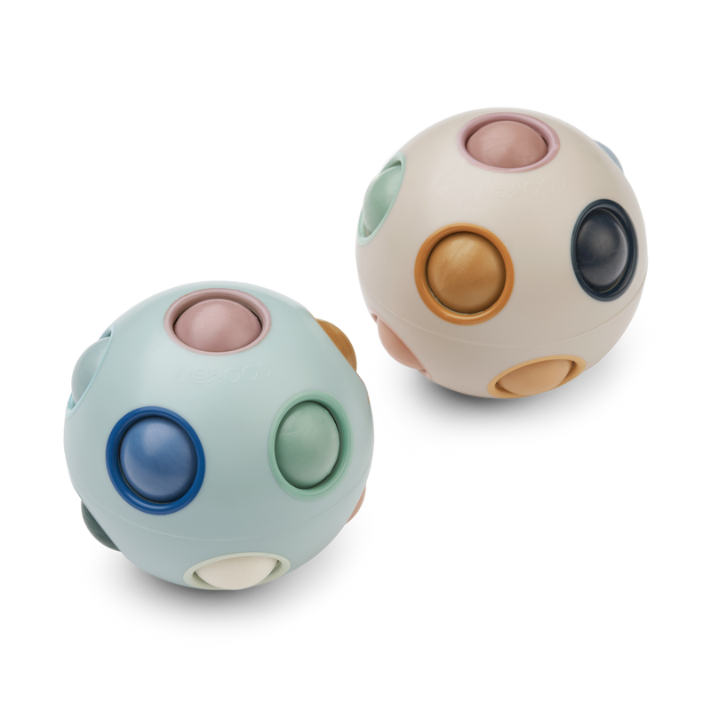 Liewood Puzzelbal Solene 2-Pack Ice Blue Multi Mix