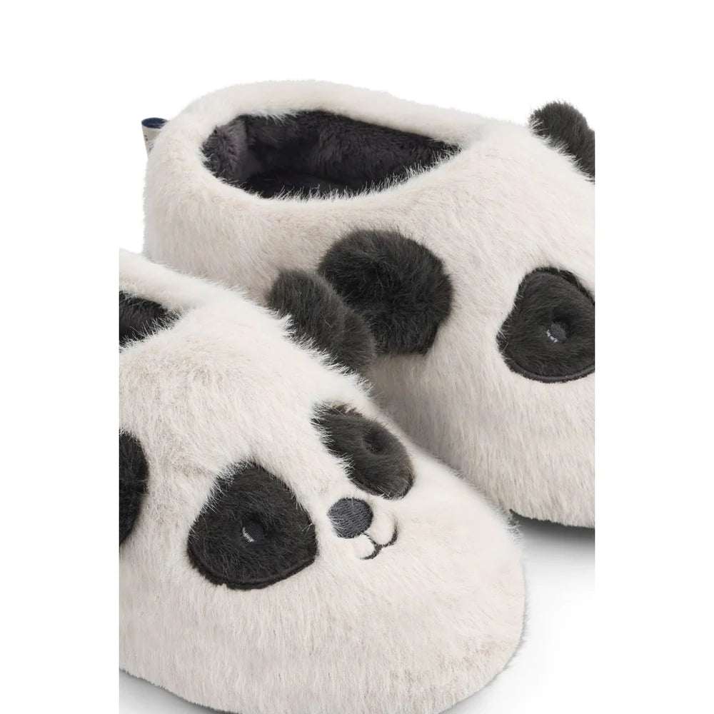 Liewood Sloffen Aviaja Panda Slippers Sandy Dark Grey