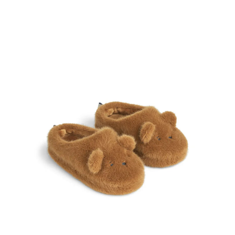 Liewood Sloffen Aviaja Bear Golden Slippers Caramel