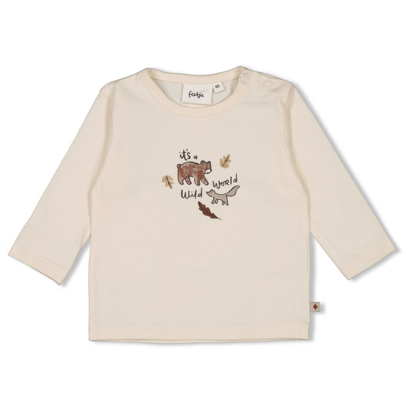 Feetje Babykleding Longsleeve Wild World Offwhite