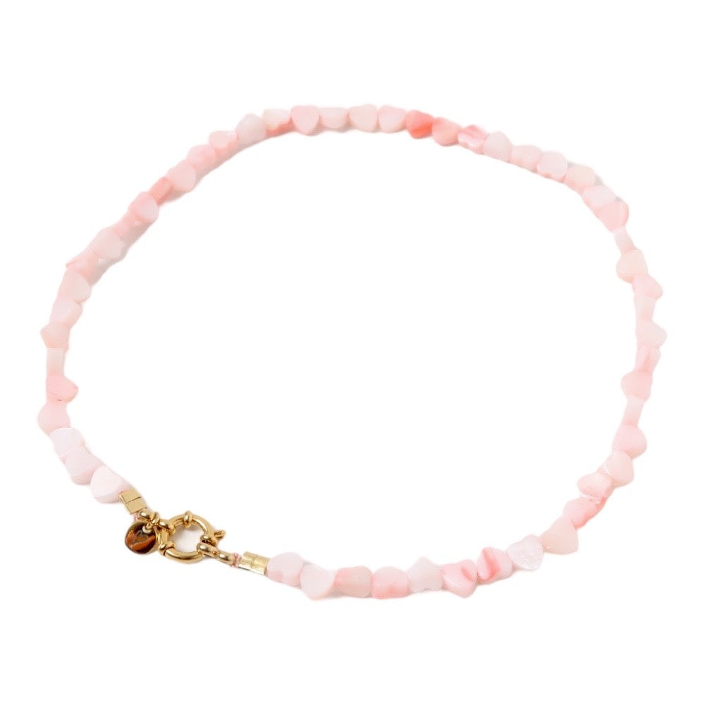 LOVEissue Ketting Seashelly Hearts Pink