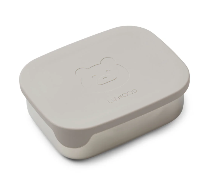 Liewood Lunchbox Arthur Mr Bear Dumbo Grey