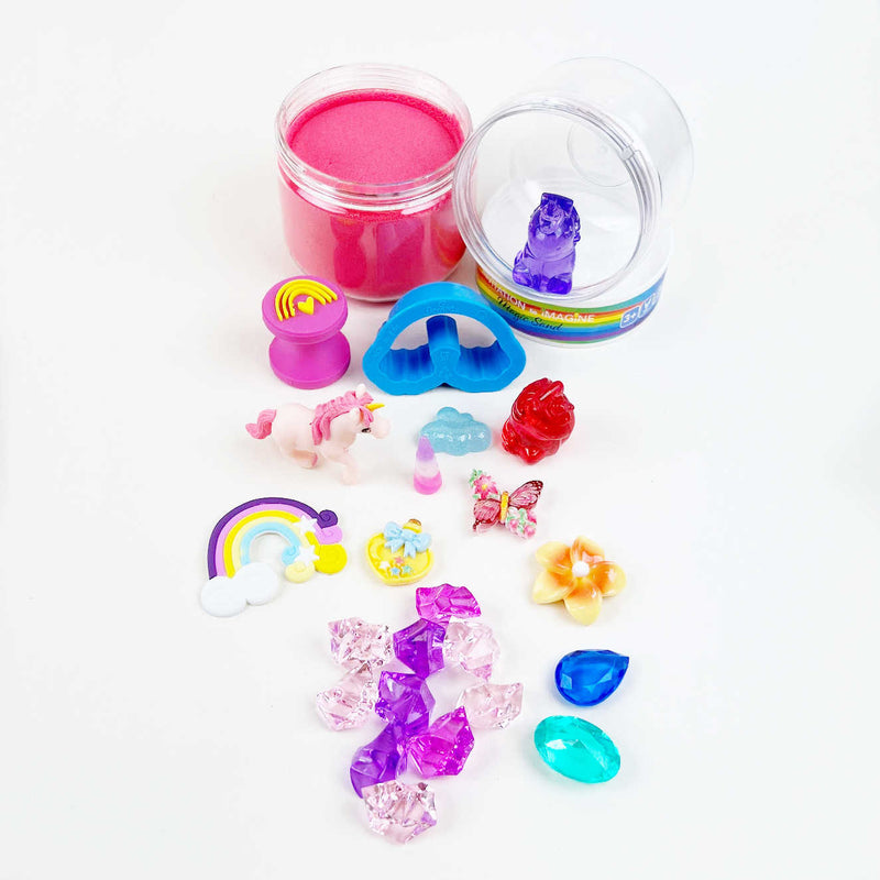 Invitation to Imagine Magic Sand Play Pot - Unicorns & Rainbows
