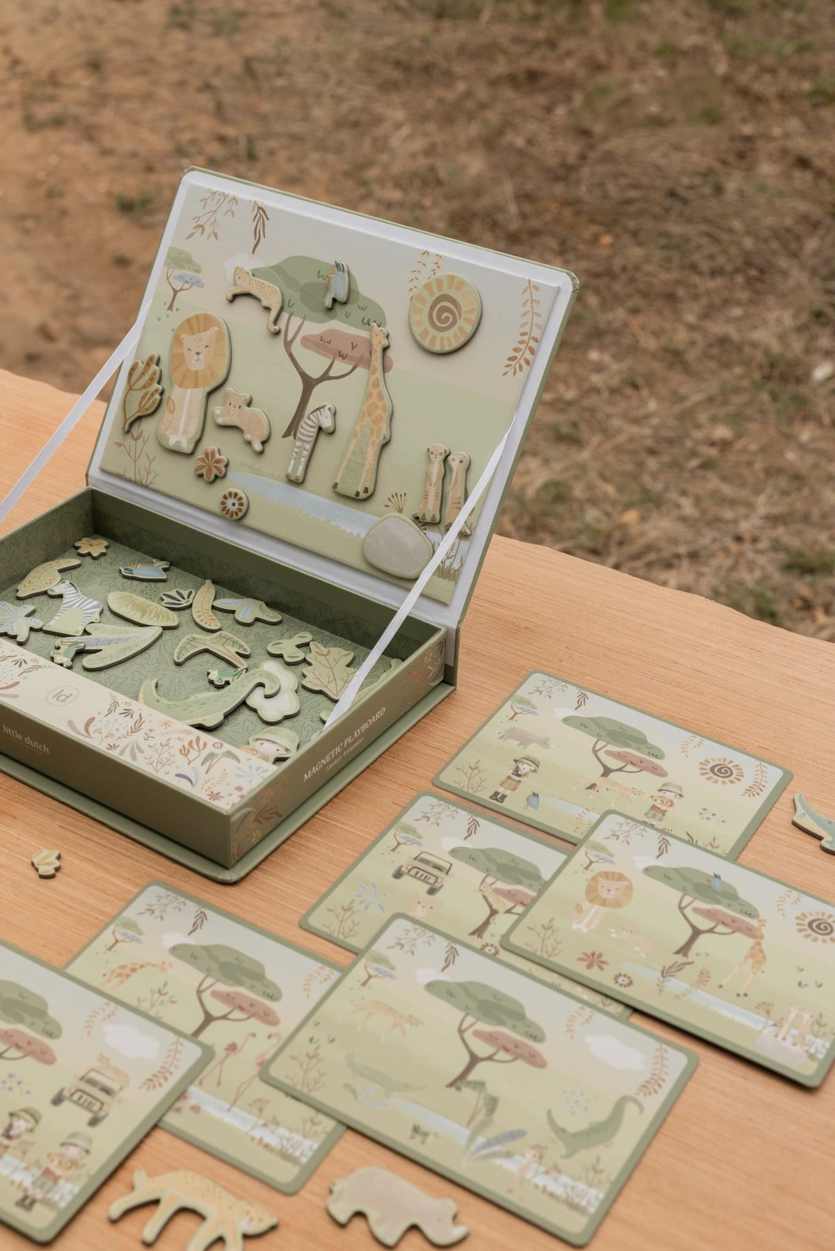 Magnetisch speelbord Safari Friends FSC