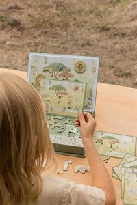Magnetisch speelbord Safari Friends FSC