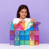 Connetix Magnetische Tegels Glitter Castle Pack 48 stuks