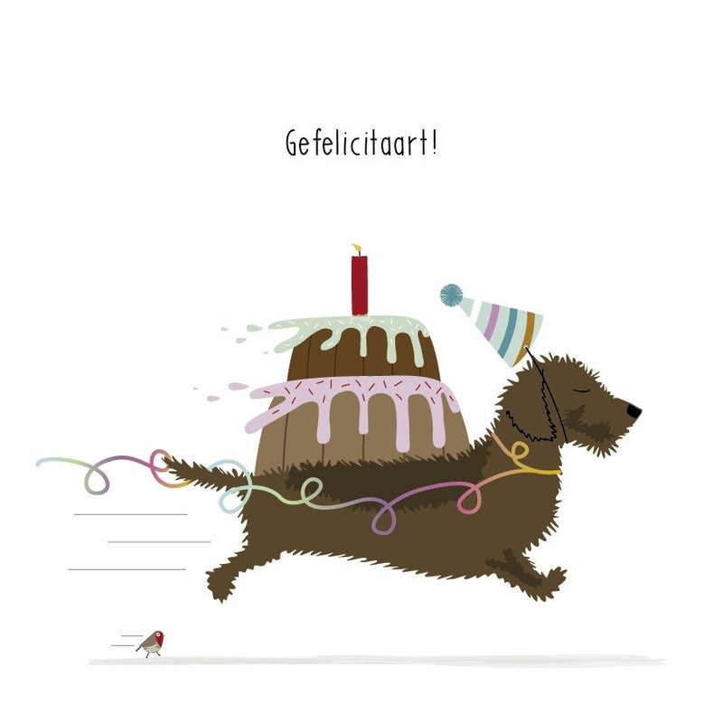Mevrouw Emmer Wenskaart Gefelicitaart!