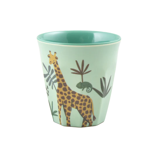 Rice Melamine Beker - Small - Jungle Animal Blue