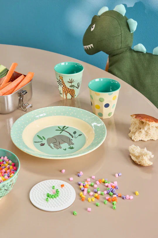 Rice Melamine Beker - Small - Jungle Animal Blue