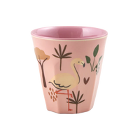 Rice Melamine Beker - Small - Jungle Animal Pink