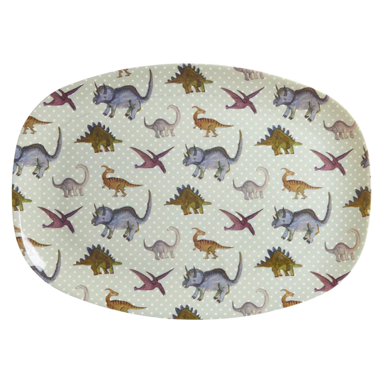 Rice Melamine Rechthoekig Bord - New Dino