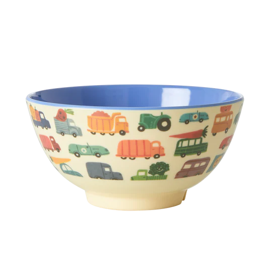 Rice Melamine Kom - Medium - Happy Cars