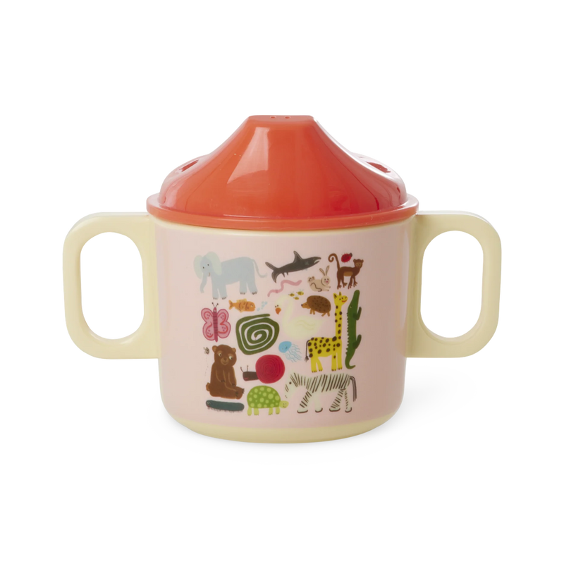 Rice Melamine Tuitbeker - Wildlife Pink