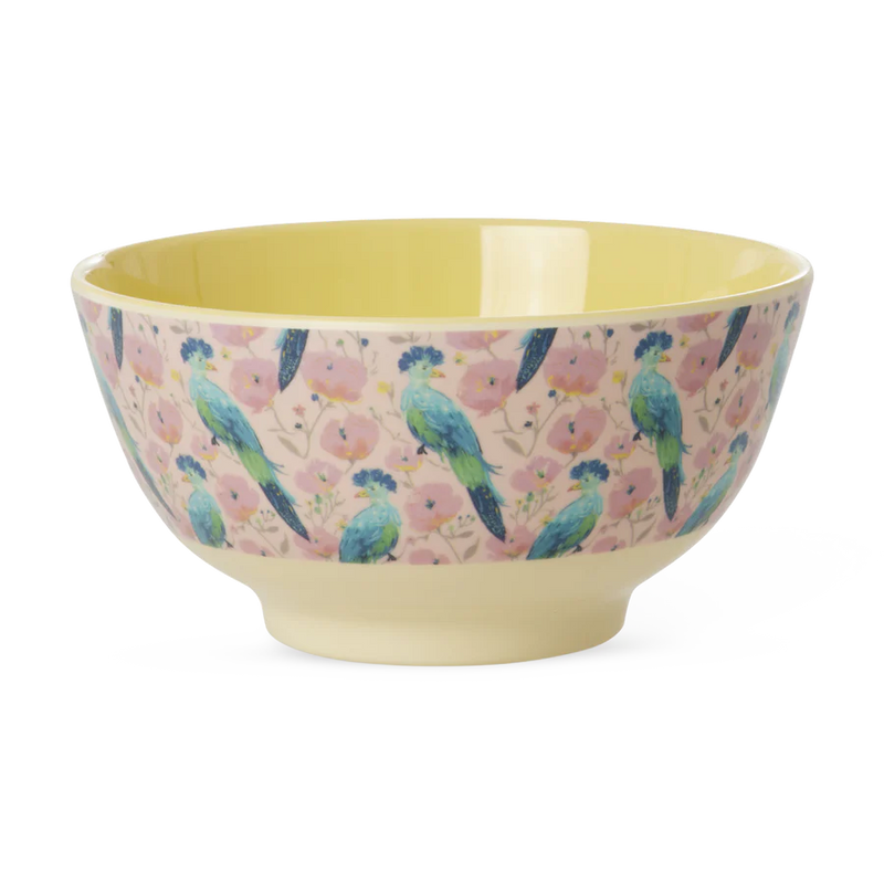 Rice Melamine Kom - Medium - Exotic Bird