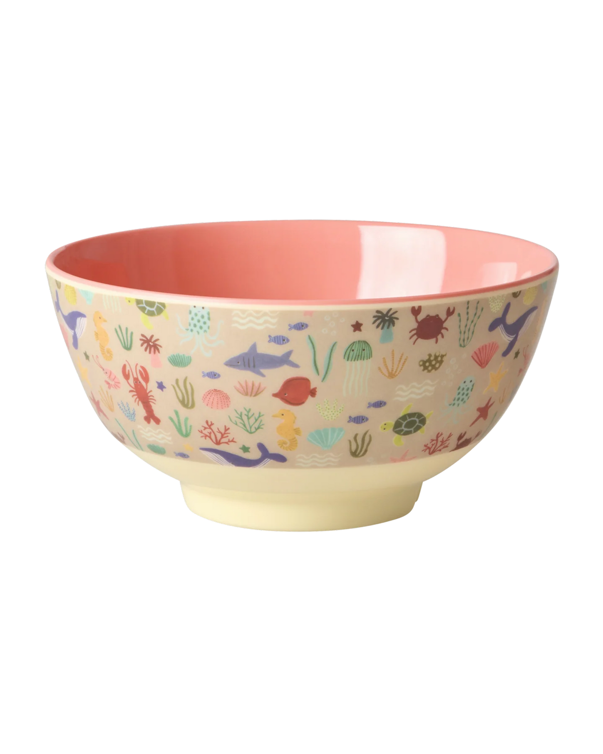 Rice Melamine Kom - Medium - Ocean Coral