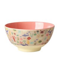 Rice Melamine Kom - Medium - Ocean Coral