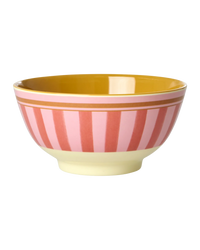 Rice Melamine Kom - Medium - Organic Stripes