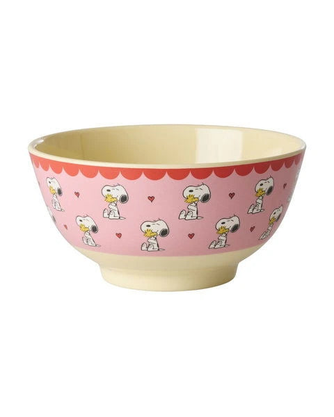 Rice Melamine Kom - Medium - Pink Snoopy