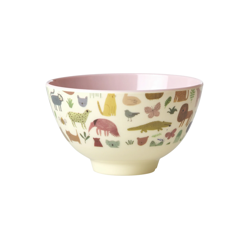 Rice Melamine Kom - Small - Sweet Jungle Pink