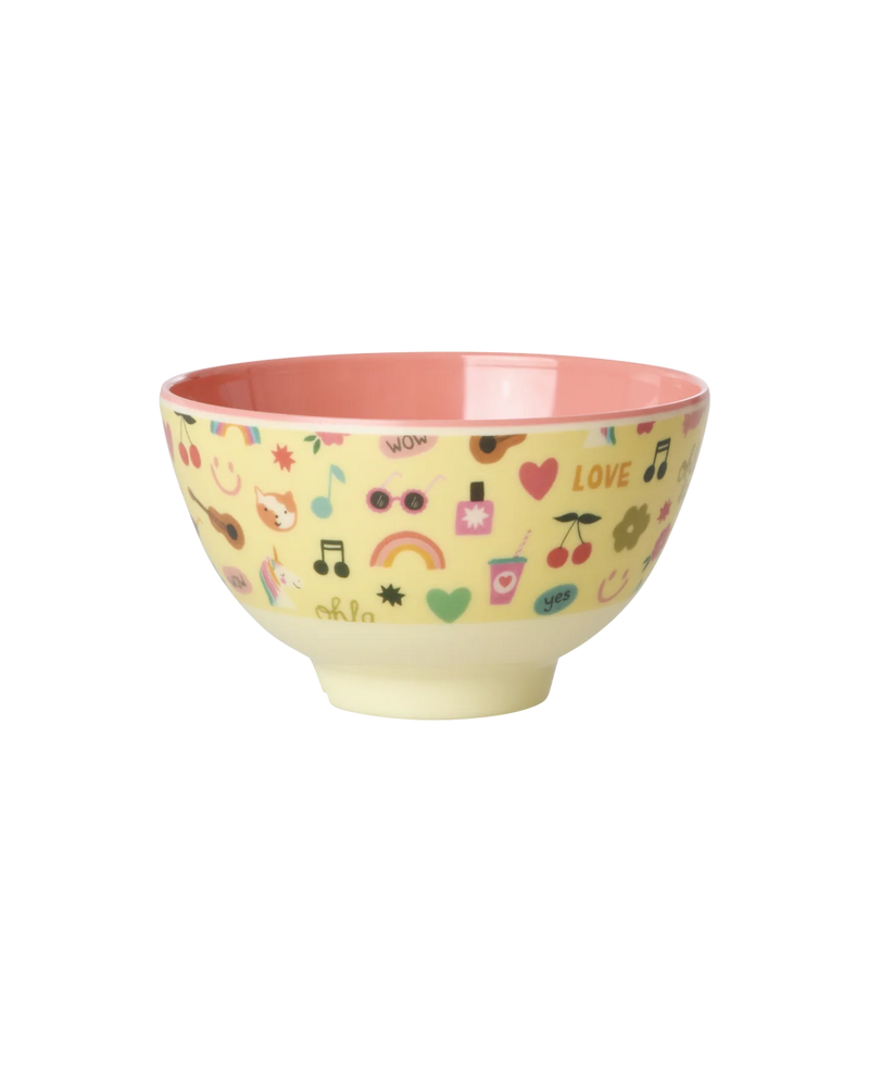 Rice Melamine Kom - Small - Unicorn Love