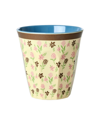Rice Melamine Beker - Medium - Hacienda Flower