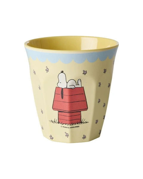 Rice Melamine Beker - Medium - Cream Snoopy