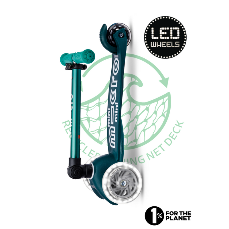 Micro Step Mini Deluxe inklapbaar ECO LED groen